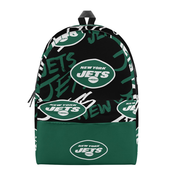 New York Jets All Over Print Polyester Backpack 001